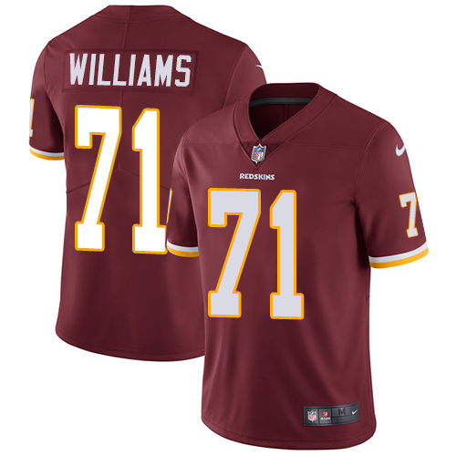 Nike Redskins #71 Trent Williams Burgundy Red Team Color Men's Stitched NFL Vapor Untouchable Limited Jersey - Click Image to Close